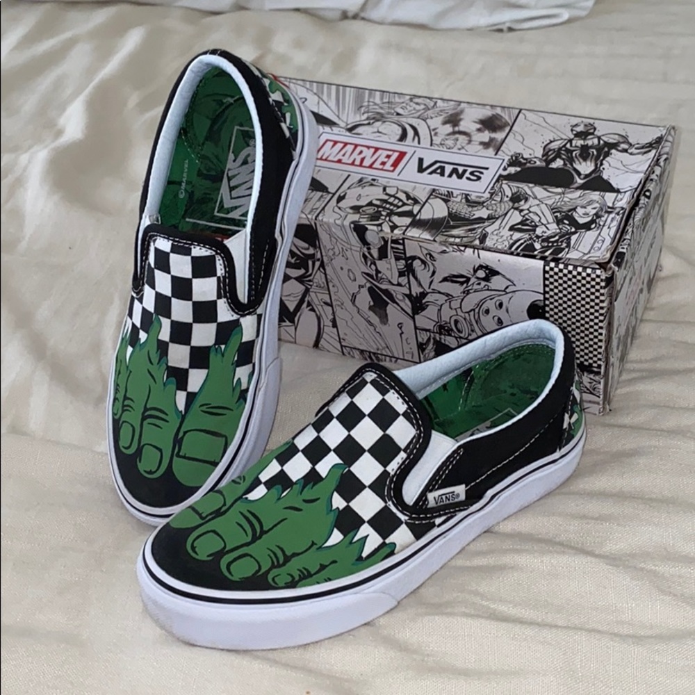 Marvel Hulk Checkerboard Vans